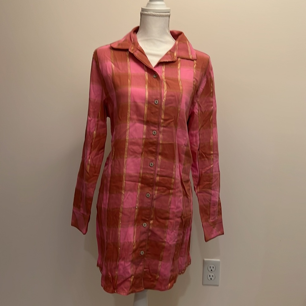Button down Sleep Shirt, NWOT